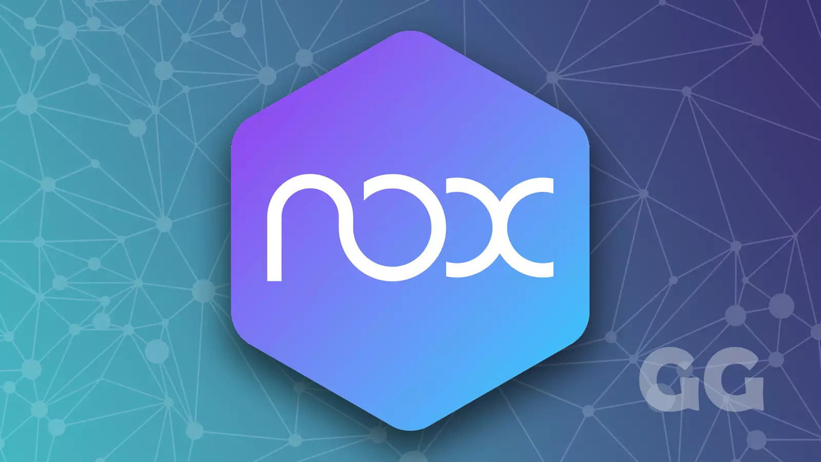 nox player android emulator logo on blurred background