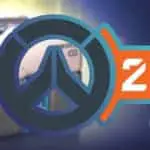 overwatch 2 logo and blurred background with loot box