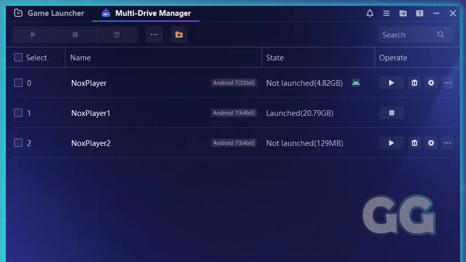 multi-instance manager on android emulator