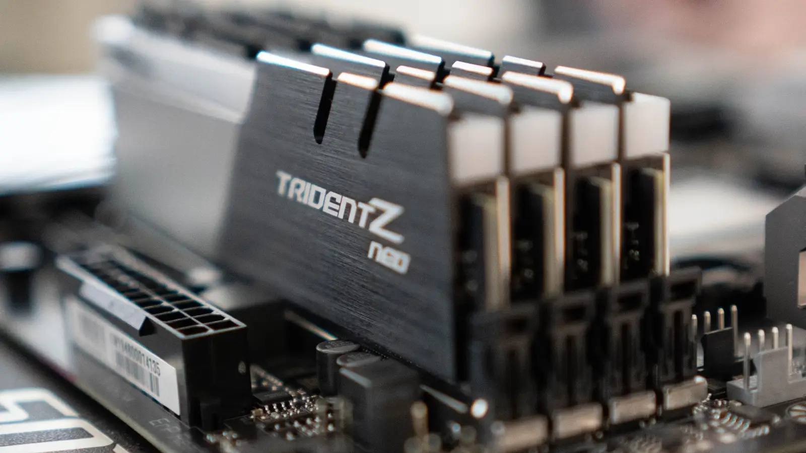 trident z computer ram sticks placed in motherboard