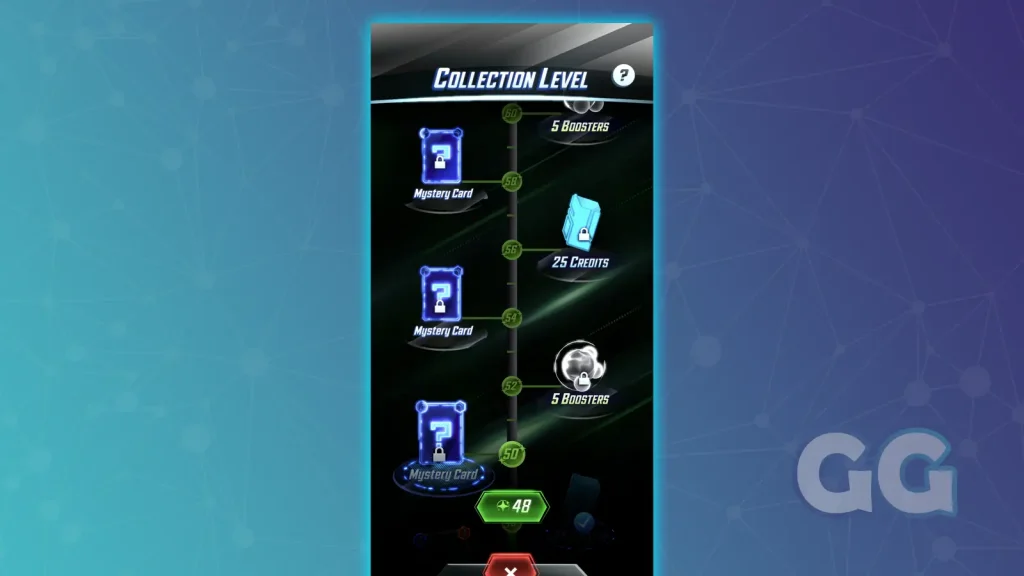 a collection tree in a mobile game
