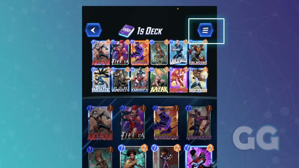 marvel snap deck example