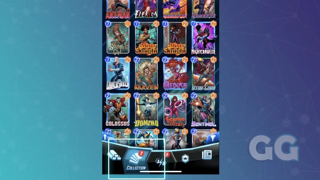 digital trading card game marvel snap