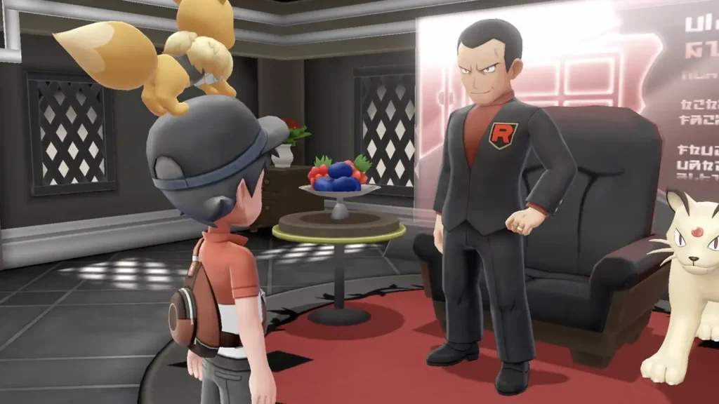 giovanni and persian in let's go pikachu