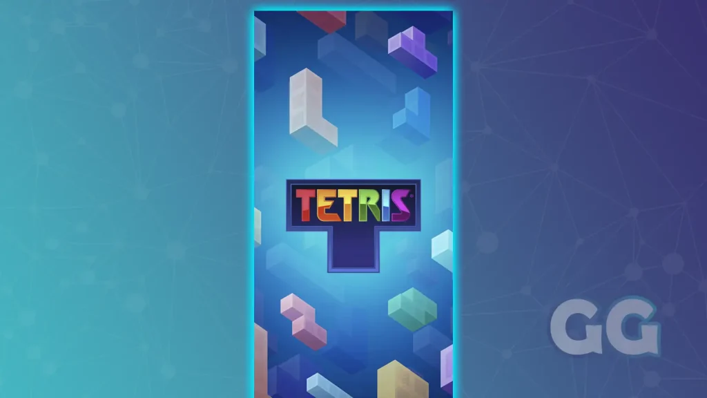 tetris mobile game on portrait mode screen