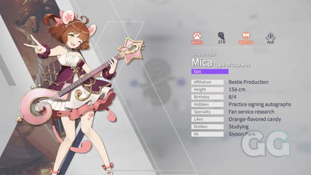 eversoul mica character