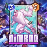 marvel snap nimrod card with blurred background