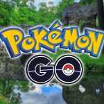 pokemon go logo with park background