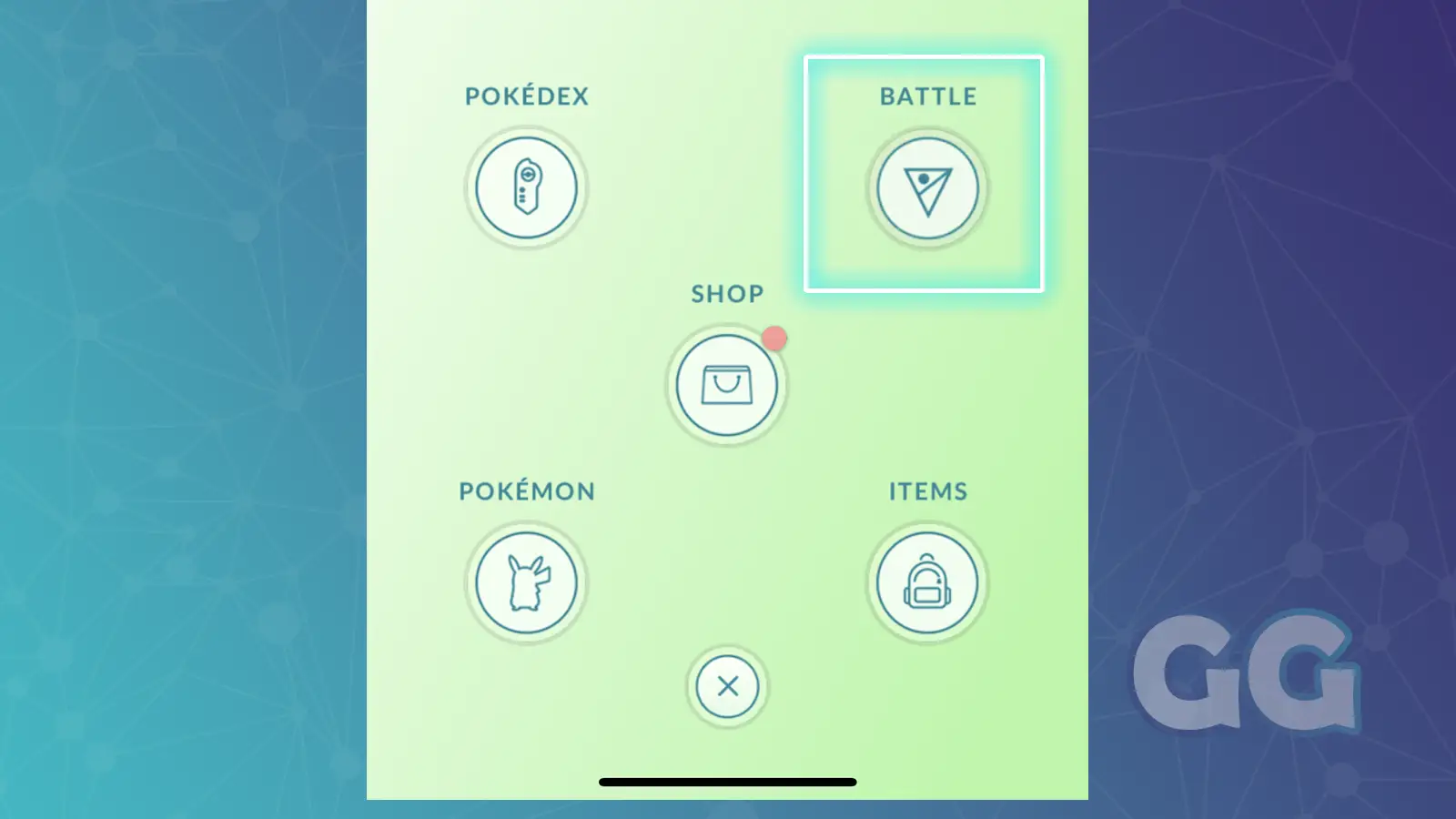 battle menu pokemon go