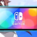 nintendo switch on blurred background