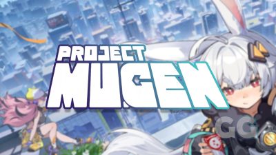 project mugen logo and blurred background